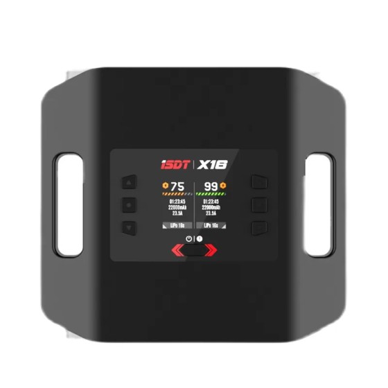 Original ISDT X16 Dual High Power Lithium Battery Balance Charger 1100W X 2/20A X 2 Dual Channel Charge 2-16S Battery Charge